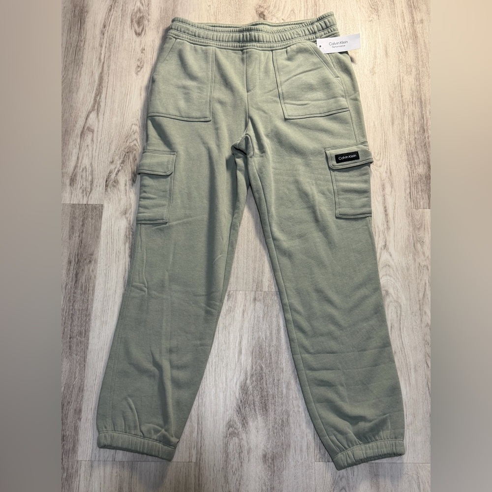 Calvin Klein Sage Green Cargo Pants